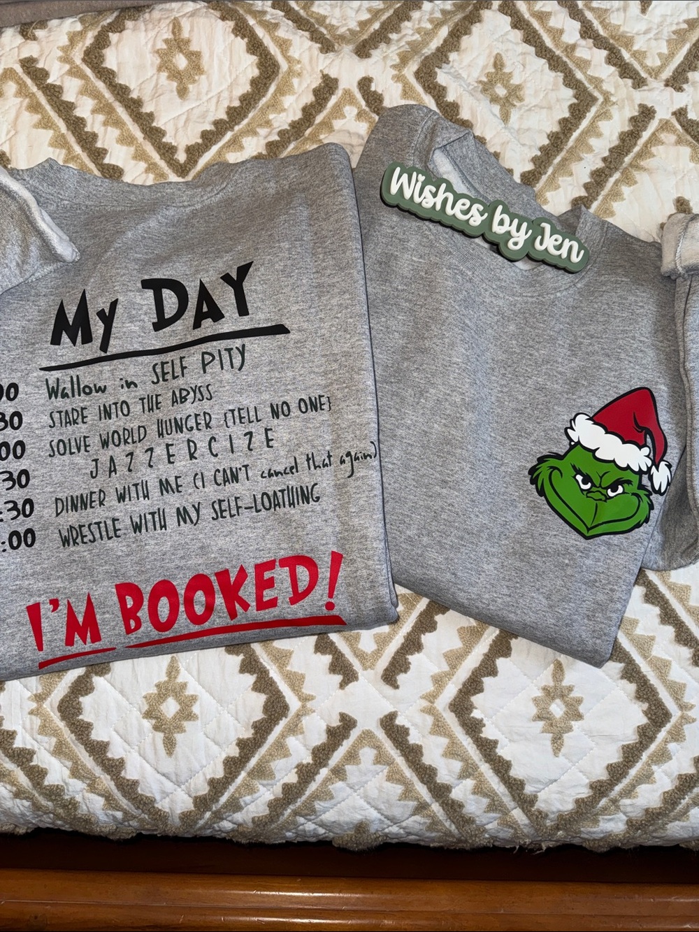 Grinch “I’m booked” sweater